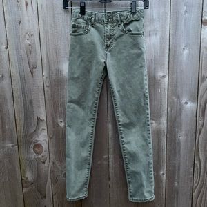 Gap kids jeans, olive green